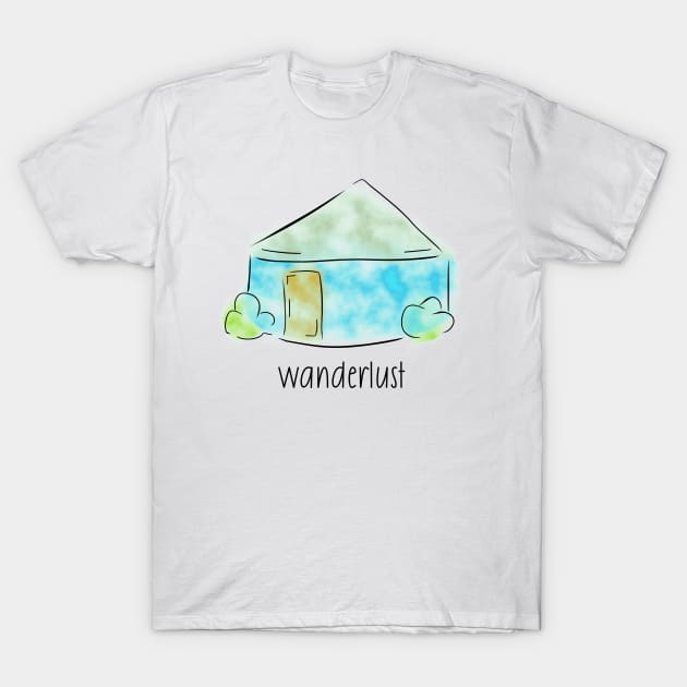 Yurt On A Shirt | Wanderlust T-Shirt by PrinceSnoozy